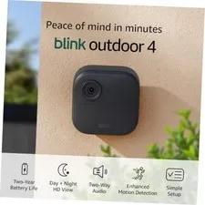 Outdoor 4 – Wireless smart 5 Camera System Camera (2-year battery life)