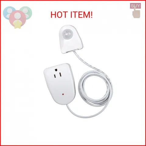 Westek MLC12BC-4 Indoor Plug-in Corded Motion Activated Light Control, Single, W