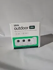 Blink Outdoor 2K+ Wireless Security Camera 3 Camera System (White) New Sealed
