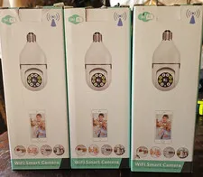 WiFi Smart Camera 360* Work Excellent Tuya App QC50 Compatible LOT OF 3
