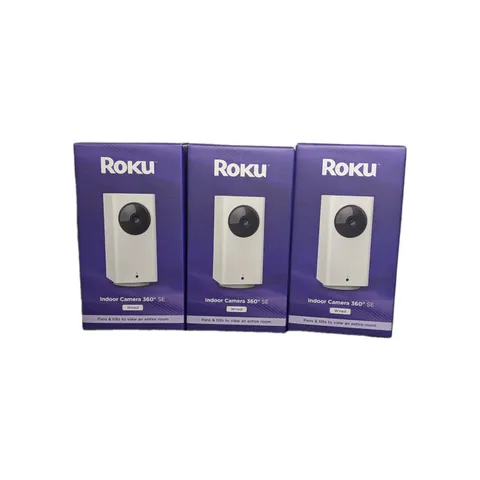 Roku Indoor Camera 360 SE Wired 3-pack Brand New 