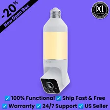 ✅ Wyze Bulb Cam Home Security Camera White 160° Field of View ✅