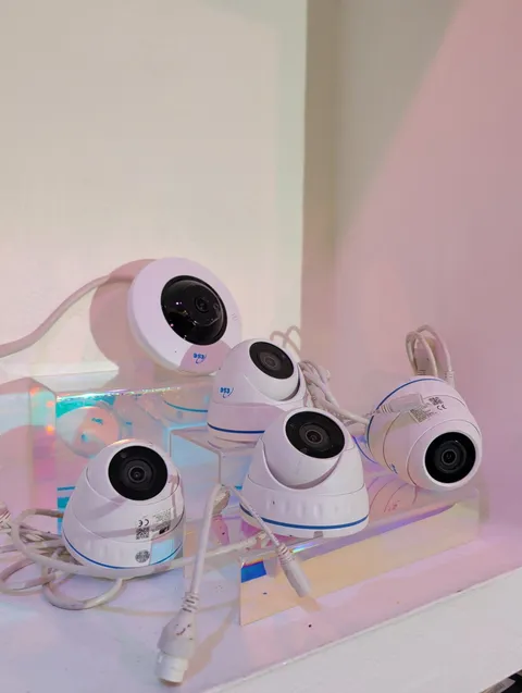 Lot of 5 TSC Dome Security Cameras 1 New 4 Used Wired CCTV Surveillance