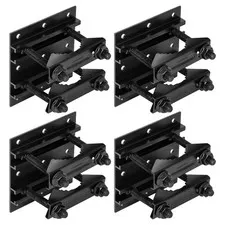 4 Pack 1.76" Pole Mounting Kit, Mast Mount Brackets for Outside Antenna, Stre...