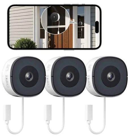 3PCS Wansview Window Camera Security Camera 2K WIFI Indoor Color Night Vision