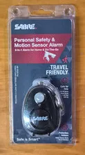 Sabre Personal Alarm With Motion Detector Magnet and Key Ring Black NEW
