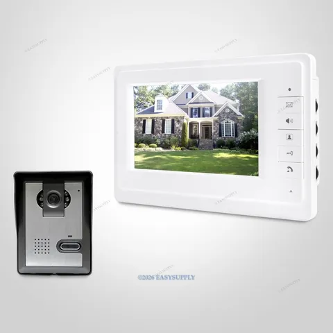7" Wired Video Door Entry Call System Electric Lock Supported for Home Security