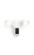 Ring Floodlight Cam Plus Wired Outdoor Security Camera 1080p Wi-Fi White