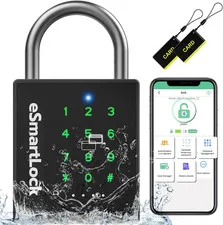 Pothunder Smart Heavy-Duty Padlock with Biometric and RFID Security Features