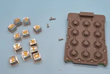 LINEAR AE-500 AE-1000 KEYPAD REPLACEMENT COMPLETE NUMBERS BOARD RUBBER & BOLTS