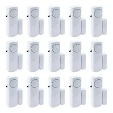 Door Window Alarm, 90DB Alarms for Kids Safety 15 Pack, white