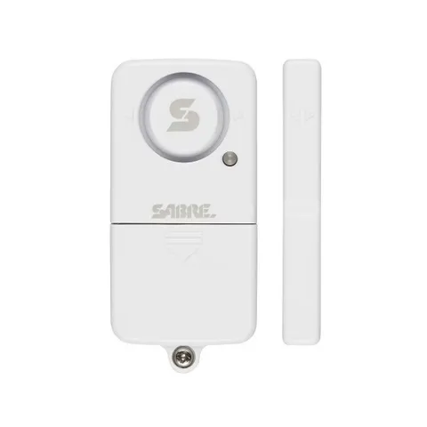 Door/Window Alarm: Self-Monitoring Sensor, Battery-Powered, Adhesive Mount