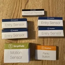 Lot SimpliSafe Security System Keychain Remote Gen 1 Motion Entry Sensor Panic