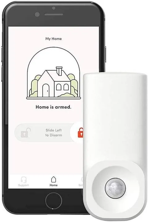 1 Kangaroo Home Security Motion Sensor App Based Hub Free Security/ White