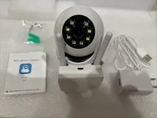 YI Iot Wireless Network Camera Monitor, USB, Audio, Motion, Pan, Tilt Phone App 