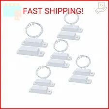 WESUA 5 Sets Magnetic Contacts Wired Window Door Contact Sensor Magnetic Reed Sw