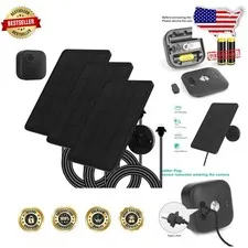Blink Outdoor 4 Solar Panel 3 Pack 4W USB-C Charger, Waterproof, 360° Mount
