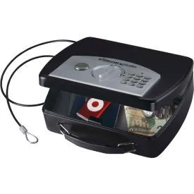 SentrySafe  Portable Security Box Safe P008E Elec. Lock 10""W x 7-15/16""D x