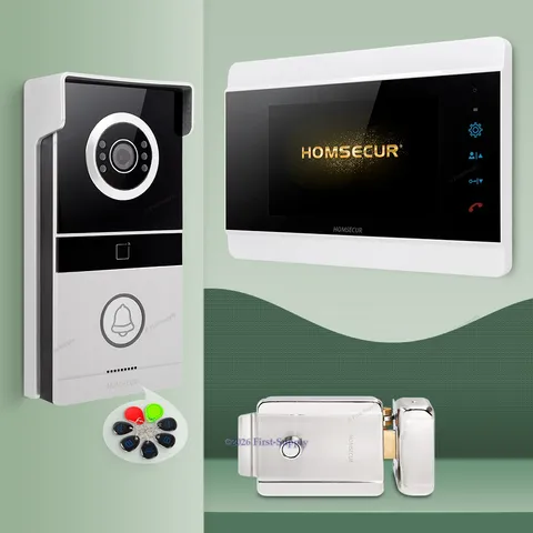 HOMSECUR Video Door Phone Intercom Doorbell RFID Keyfobs Night Vision Door Unloc