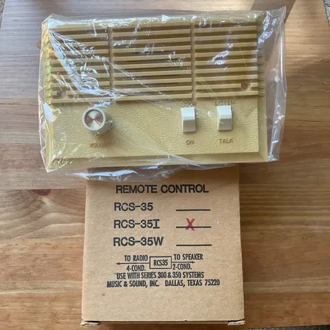 M&S Systems RCS-35I Room to Room Voice Unit Remote Control - New In Box