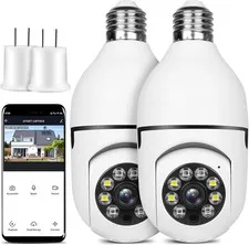 Light Bulb Security Camera Wireless Outdoor Indoor 2.4G Wifi Security Cameras fo