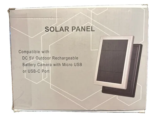 😎Outdoor Solar Panel DC 5V Charger Micro USB Or USB-C Green Energy For Cameras