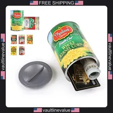 Fake can diversion safe corn grey 1 pack hiding storage key cash jewelry coins
