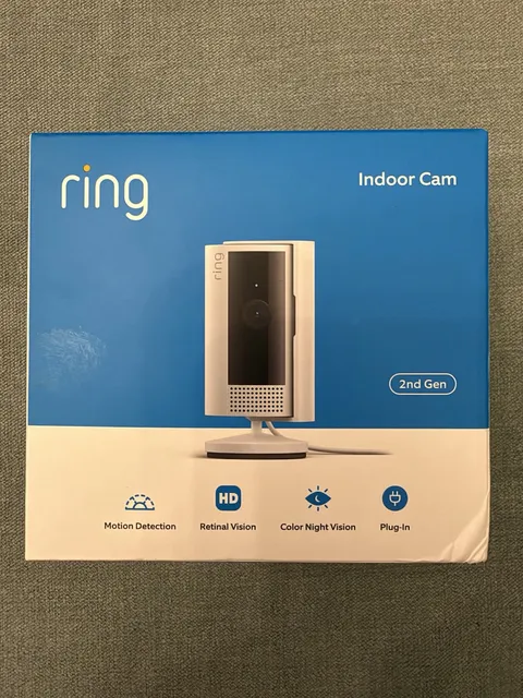 Ring Indoor Cam 2nd Gen 5F72E9 Wi-Fi 1080p FHD Indoor Camera White