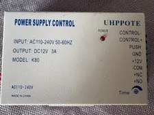 Uhppote K80 power supply control AC110-240V to DC12V 3A door access controller