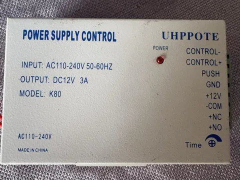 Uhppote K80 power supply control AC110-240V to DC12V 3A door access controller