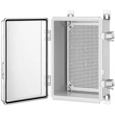 Gratury Junction Box, IP67 Waterproof 11.4"×7.5"×5.5" TC, Transparent Cover 