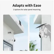 2K Panoramic View WiFi Cameras with Night Vision