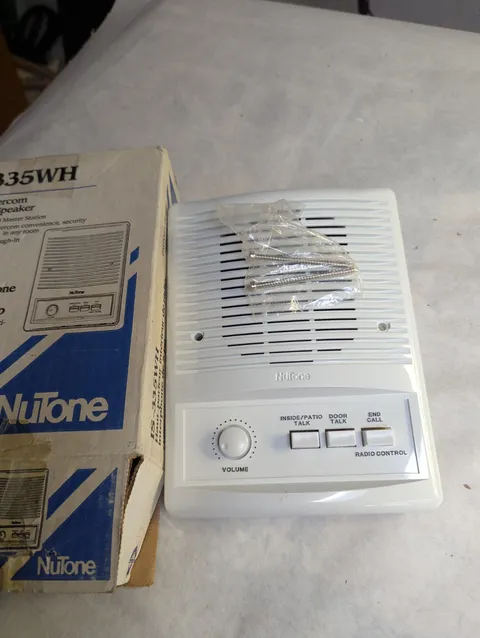 NUTONE IS-335WH RADIO INTERCOM 5" INSIDE SPEAKER with IR-50 Rough In