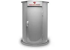 Survive-A-Storm TWP04 TwisterPod 4 4-Person Occupancy Storm Shelter - Rail Grey