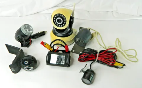 Security camera Parts Only lot of 6 AS IS Untested