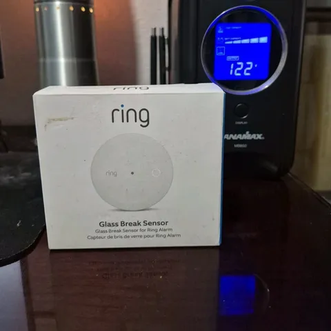 Ring Wireless Glass Break Detector, Z-Wave, Indoor Only, White, Alerts