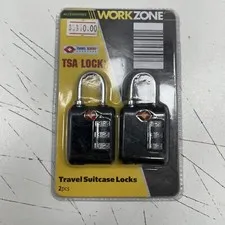 ORIGINAL NEW M Padlock Lock Series Combination Luggage Travel 2pcs Workzone TSA