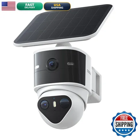 aosu T2 Pro 3K Dual Cam Solar Powered Outdoor Security Camera with AI Tracking