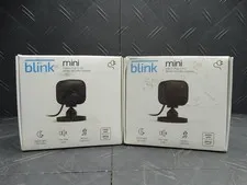 Blink Mini Indoor Wired 1080p Wi-Fi Security Camera in Black (Lot of 2)