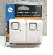 Window Door Alarm GE 45115 Personal home Security 2 Pack 120db alarm Brand New
