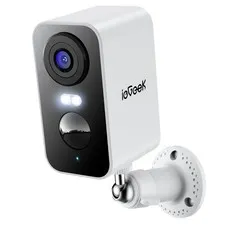 ieGeek Security Cameras Wireless Outdoor, 2K 3MP 1 Count (Pack of 1), White