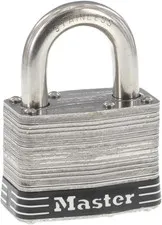 Master Lock 5SSKAD Stainless Steel Outdoor Padlock with Key, 1 Pack