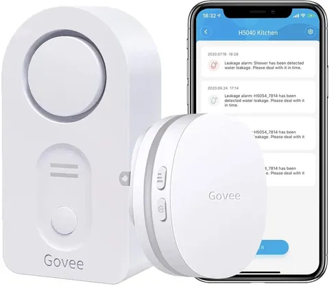 Wifi Water Sensor 1 Pack, Smart Water Leak Detector, 100Db Adjustable Alarm Suit