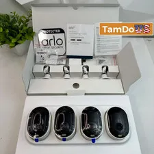 Arlo Pro 5S Spotlight Security Camera 2K HDR VMC4460P-100NAS Wireless, 4-Pack