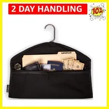 Hanger Diversion Safe by , Hidden Pocket Safe, Fits Under Hanging Clothes wit...