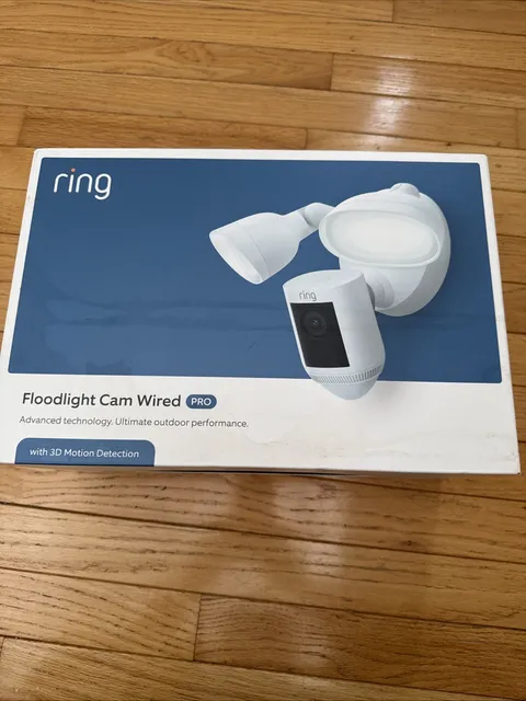 Ring Floodlight Cam Wired Pro White Security Camera