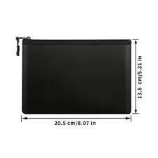 Multi-Size Fireproof & Waterproof Bag Small Size ID Card Storage Bag with Zippe
