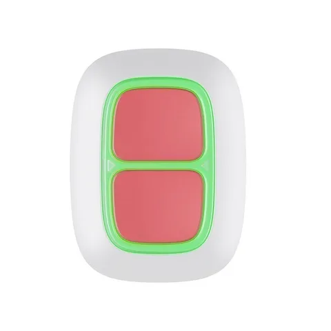 Ajax DoubleButton Wireless Panic Button, White