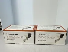 Alarm.com IP Video Camera Bundle - Model: ADC-V721W - LOT OF 2 Untested Read