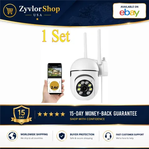 8MP WiFi PTZ Security Camera 4X Zoom Night Vision Two-Way Audio